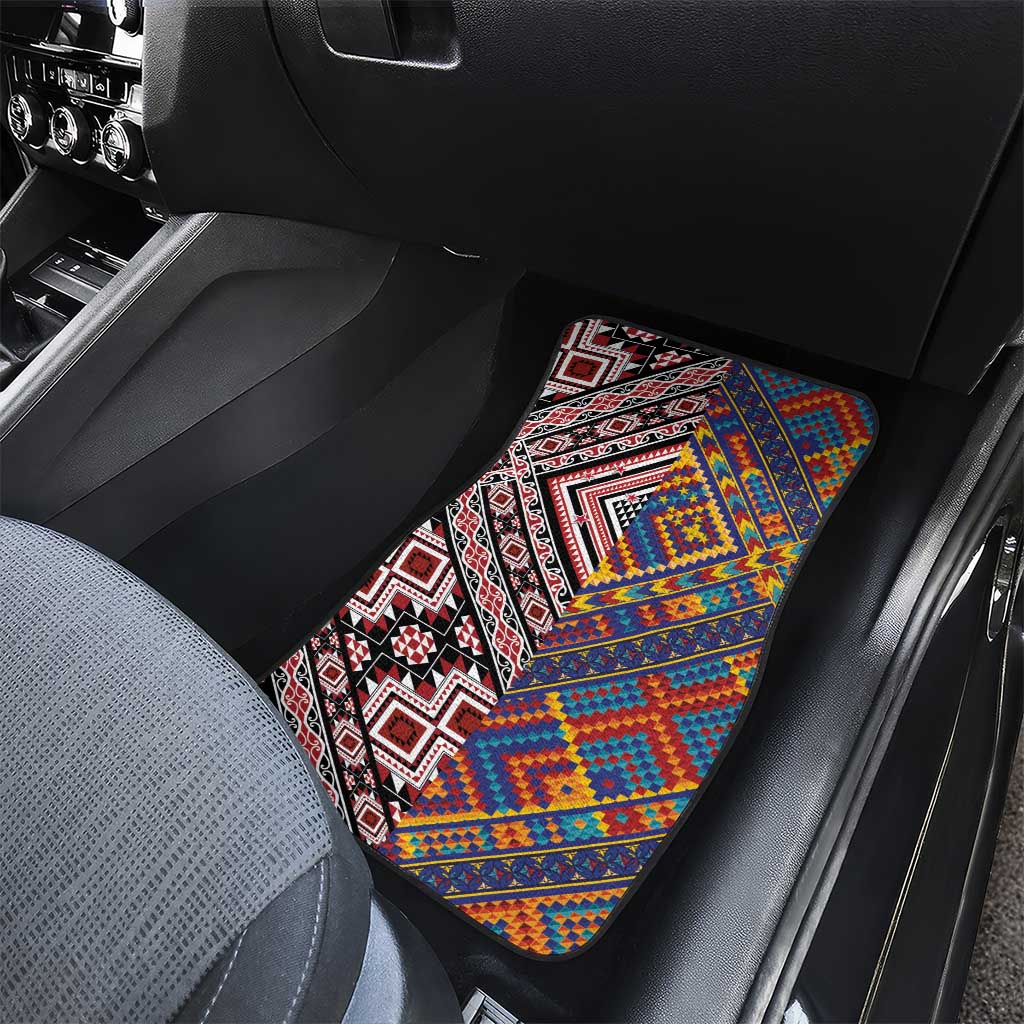 Tuvaluan and New Zealand Culture Car Mats The Art of Kolose and Taniko - Aussie Hoodie