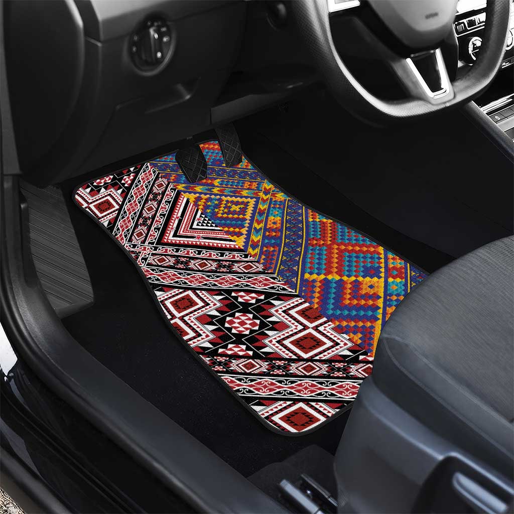 Tuvaluan and New Zealand Culture Car Mats The Art of Kolose and Taniko - Aussie Hoodie
