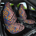 Tuvaluan and New Zealand Culture Car Seat Cover The Art of Kolose and Taniko - Aussie Hoodie