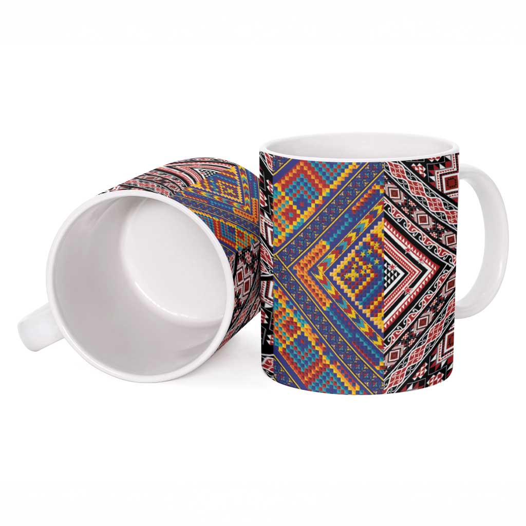 Tuvaluan and New Zealand Culture Ceramic Mug The Art of Kolose and Taniko - Aussie Hoodie
