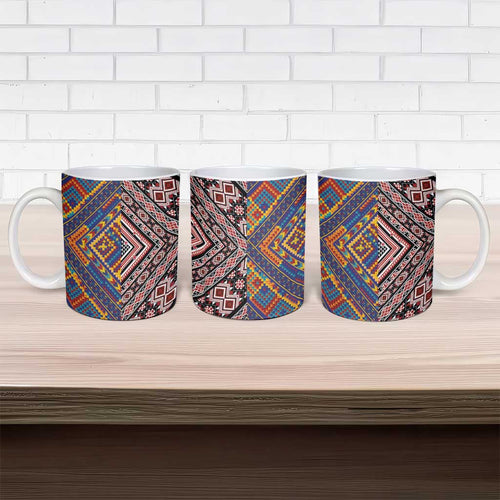 Tuvaluan and New Zealand Culture Ceramic Mug The Art of Kolose and Taniko - Aussie Hoodie