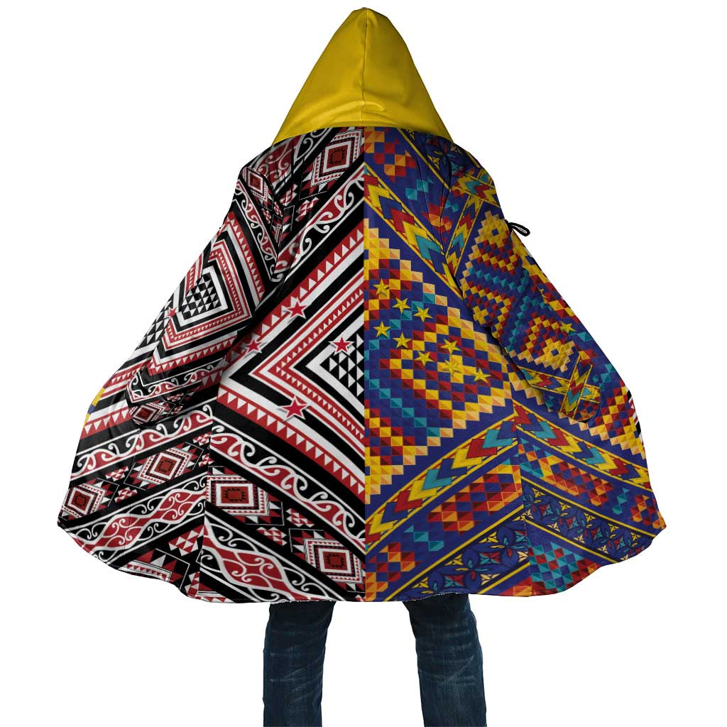 Tuvaluan and New Zealand Culture Cloak The Art of Kolose and Taniko - Aussie Hoodie