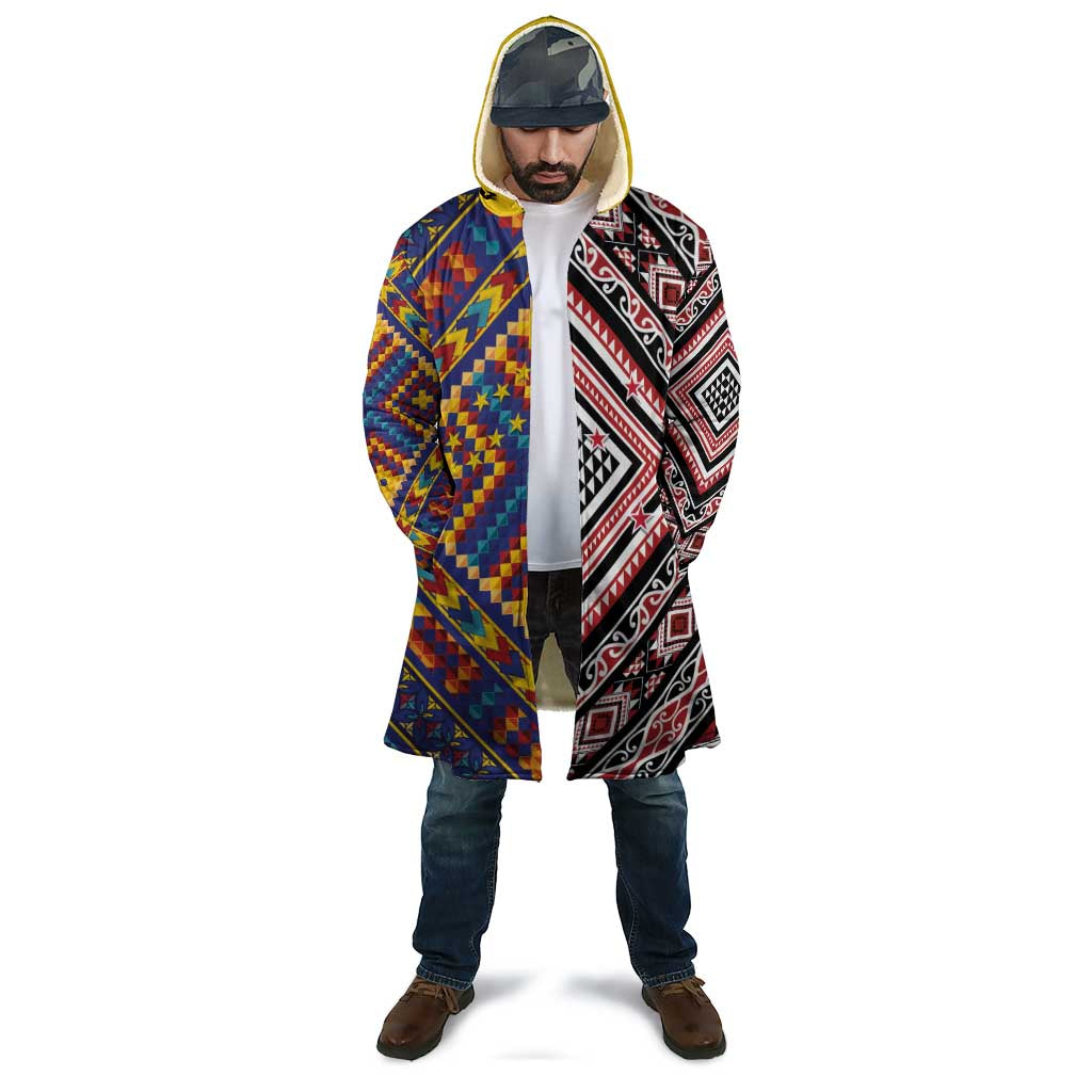 Tuvaluan and New Zealand Culture Cloak The Art of Kolose and Taniko - Aussie Hoodie