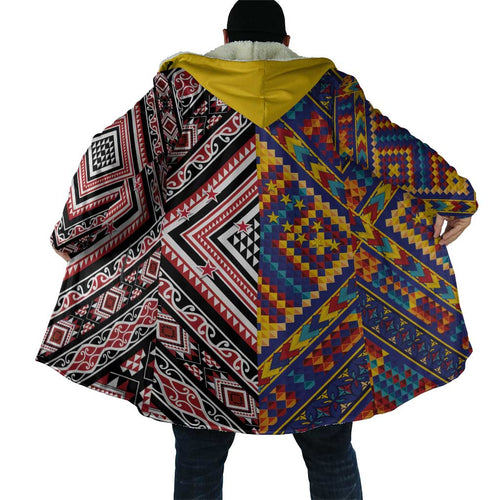 Tuvaluan and New Zealand Culture Cloak The Art of Kolose and Taniko - Aussie Hoodie