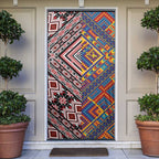 Tuvaluan and New Zealand Culture Door Cover The Art of Kolose and Taniko - Aussie Hoodie