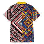 Tuvaluan and New Zealand Culture Family Matching Long Sleeve Bodycon Dress and Hawaiian Shirt The Art of Kolose and Taniko - Aussie Hoodie