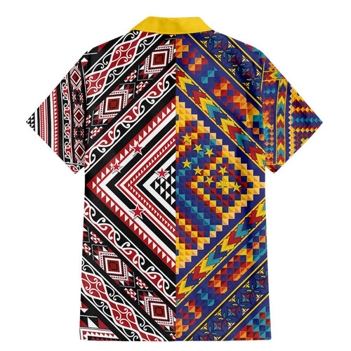Tuvaluan and New Zealand Culture Family Matching Mermaid Dress and Hawaiian Shirt The Art of Kolose and Taniko - Aussie Hoodie