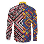 Tuvaluan and New Zealand Culture Family Matching Off Shoulder Short Dress and Hawaiian Shirt The Art of Kolose and Taniko - Aussie Hoodie
