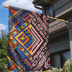 Tuvaluan and New Zealand Culture Garden Flag The Art of Kolose and Taniko - Aussie Hoodie