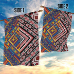 Tuvaluan and New Zealand Culture Garden Flag The Art of Kolose and Taniko - Aussie Hoodie