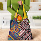 Tuvaluan and New Zealand Culture Grocery Bag The Art of Kolose and Taniko - Aussie Hoodie
