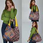 Tuvaluan and New Zealand Culture Grocery Bag The Art of Kolose and Taniko - Aussie Hoodie