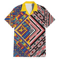 Tuvaluan and New Zealand Culture Hawaiian Shirt The Art of Kolose and Taniko - Aussie Hoodie