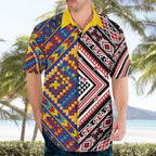 Tuvaluan and New Zealand Culture Hawaiian Shirt The Art of Kolose and Taniko - Aussie Hoodie