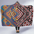 Tuvaluan and New Zealand Culture Hooded Blanket The Art of Kolose and Taniko - Aussie Hoodie