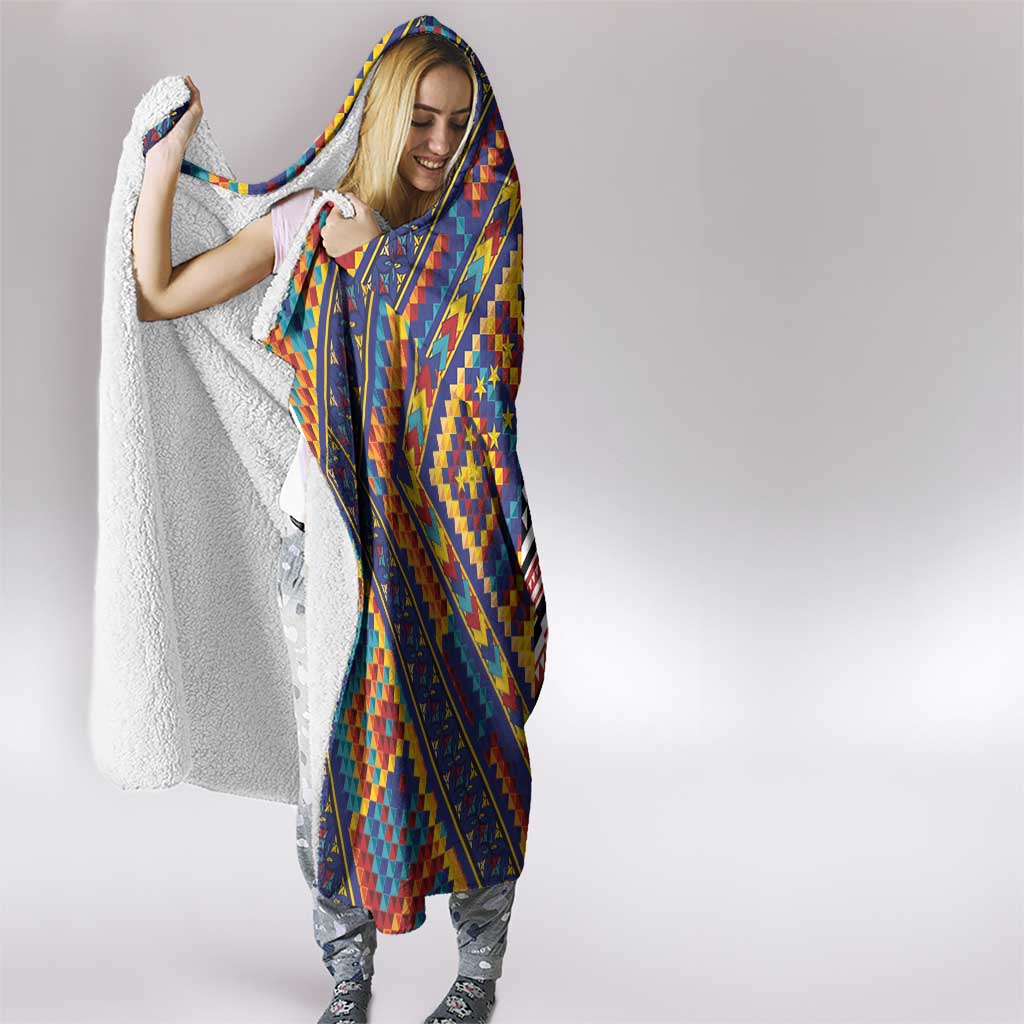 Tuvaluan and New Zealand Culture Hooded Blanket The Art of Kolose and Taniko - Aussie Hoodie