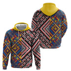 Tuvaluan and New Zealand Culture Hoodie The Art of Kolose and Taniko - Aussie Hoodie