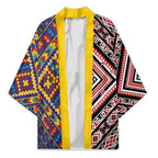 Tuvaluan and New Zealand Culture Kimono The Art of Kolose and Taniko - Aussie Hoodie