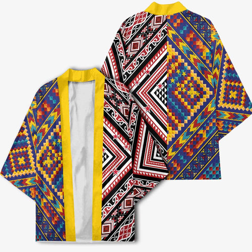 Tuvaluan and New Zealand Culture Kimono The Art of Kolose and Taniko - Aussie Hoodie