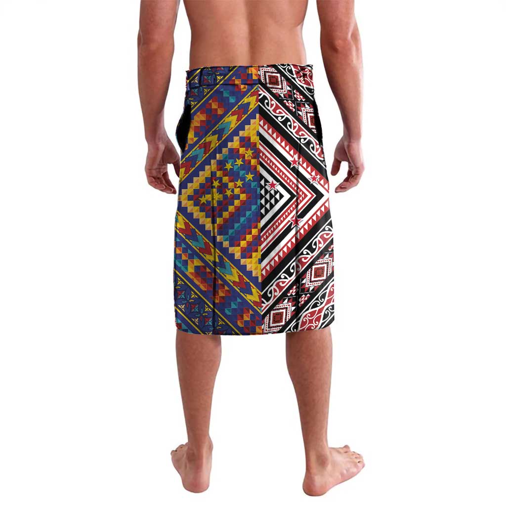 Tuvaluan and New Zealand Culture Lavalava The Art of Kolose and Taniko - Aussie Hoodie