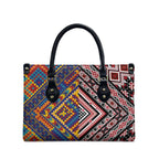 Tuvaluan and New Zealand Culture Leather Bag The Art of Kolose and Taniko - Aussie Hoodie
