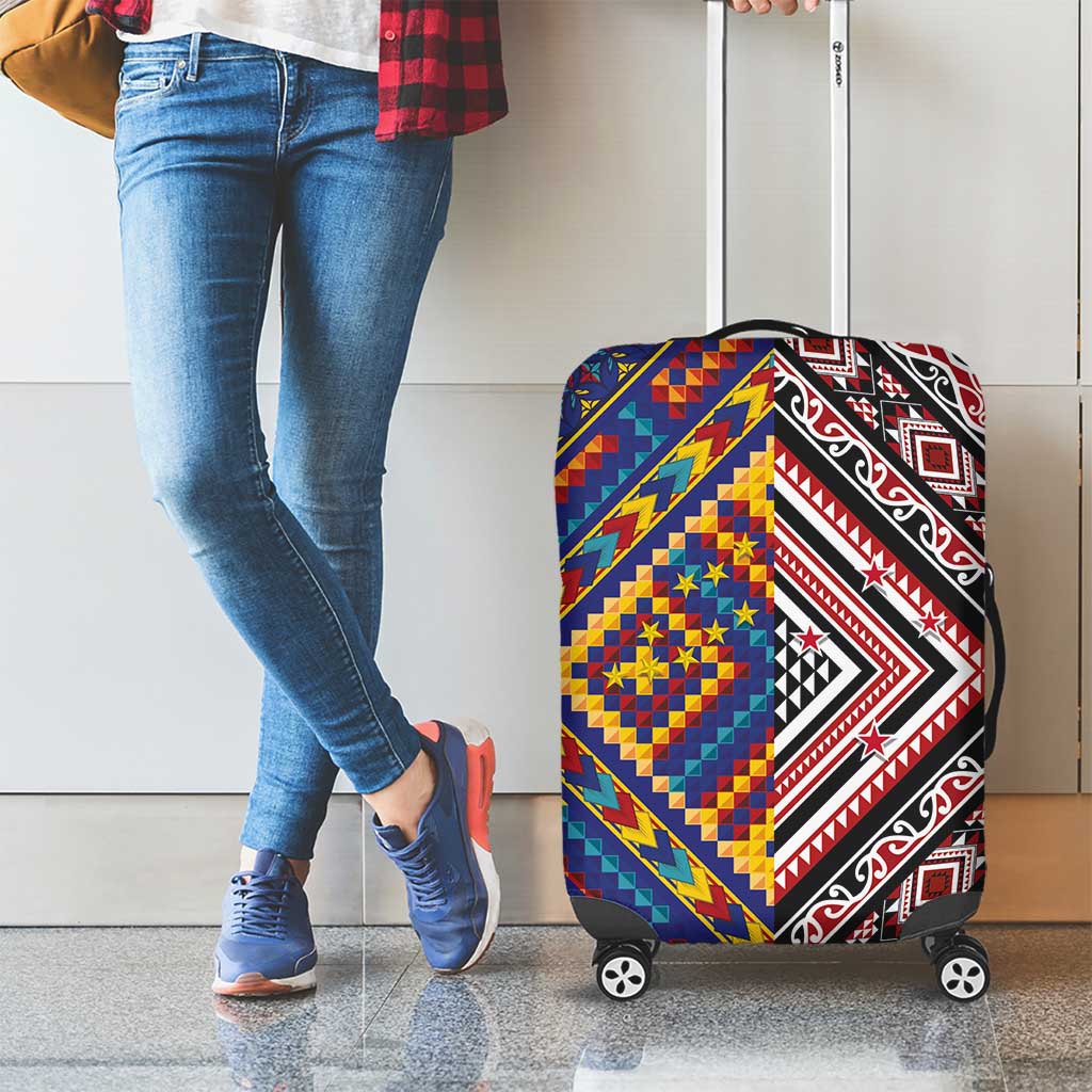 Tuvaluan and New Zealand Culture Luggage Cover The Art of Kolose and Taniko - Aussie Hoodie