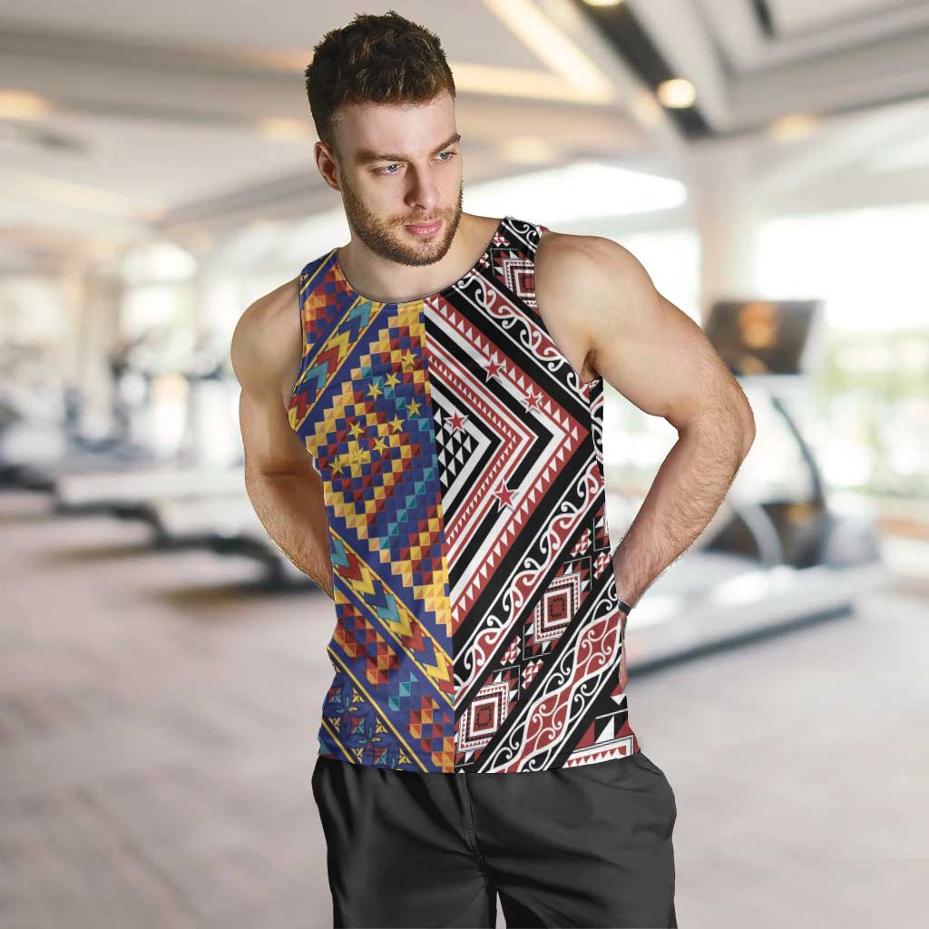 Tuvaluan and New Zealand Culture Men Tank Top The Art of Kolose and Taniko - Aussie Hoodie