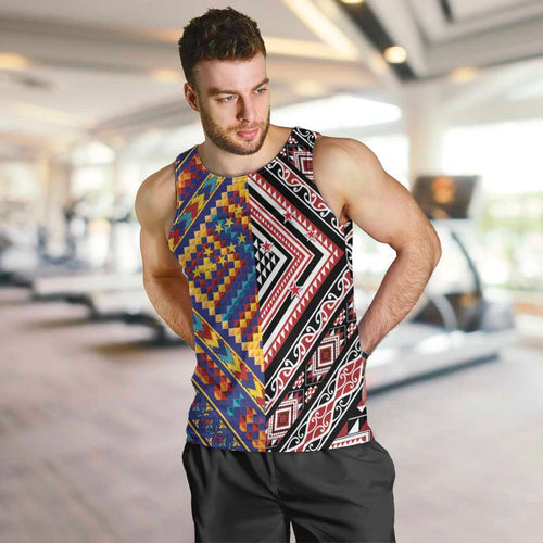 Tuvaluan and New Zealand Culture Men Tank Top The Art of Kolose and Taniko - Aussie Hoodie