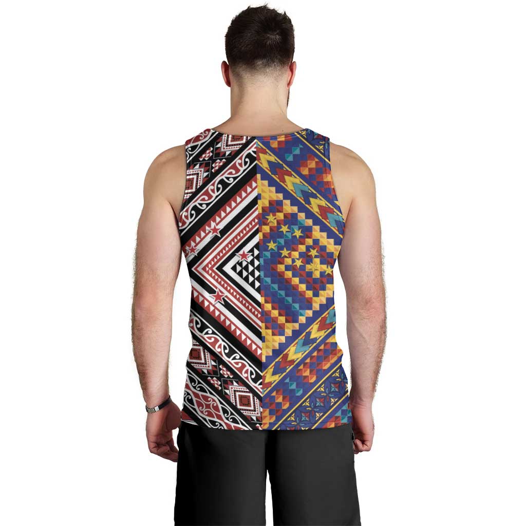 Tuvaluan and New Zealand Culture Men Tank Top The Art of Kolose and Taniko - Aussie Hoodie