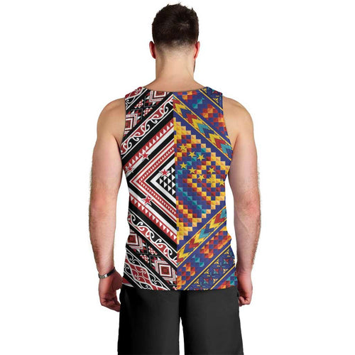 Tuvaluan and New Zealand Culture Men Tank Top The Art of Kolose and Taniko - Aussie Hoodie