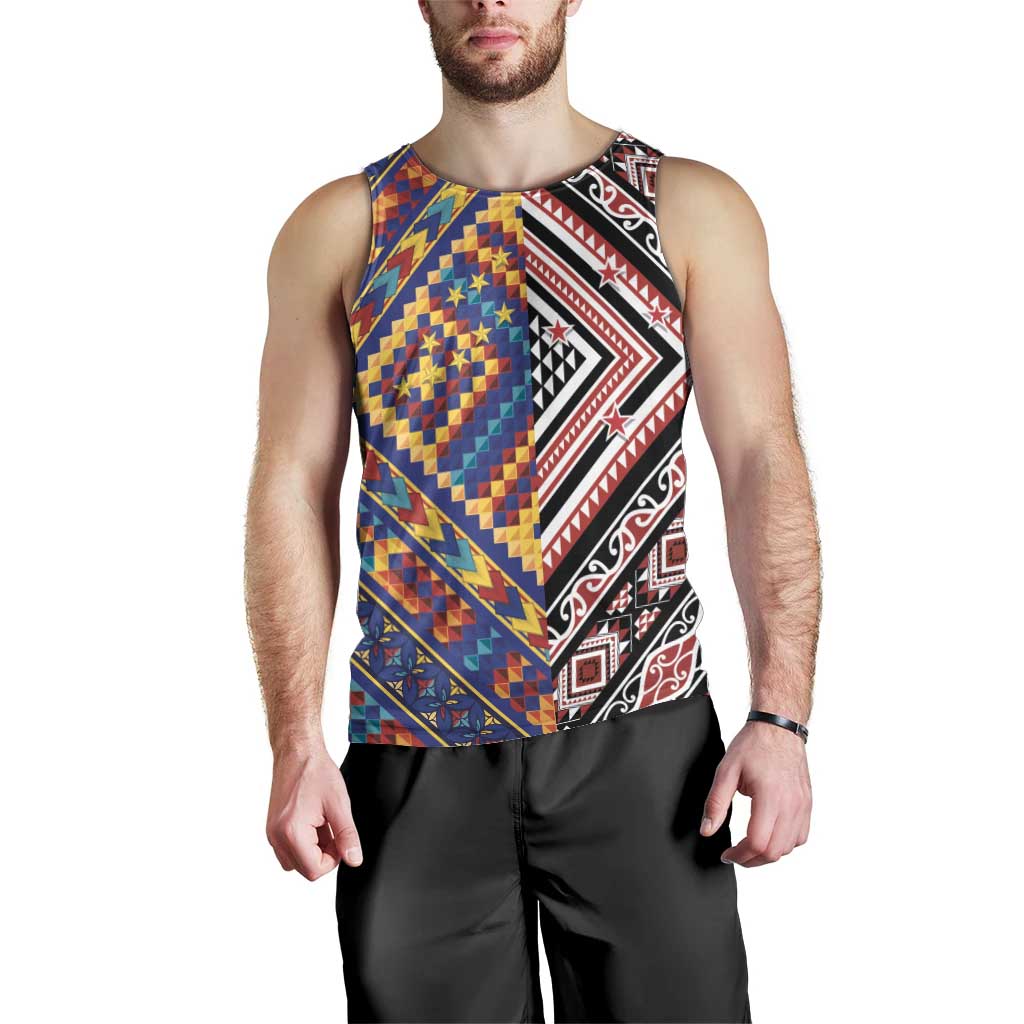 Tuvaluan and New Zealand Culture Men Tank Top The Art of Kolose and Taniko - Aussie Hoodie