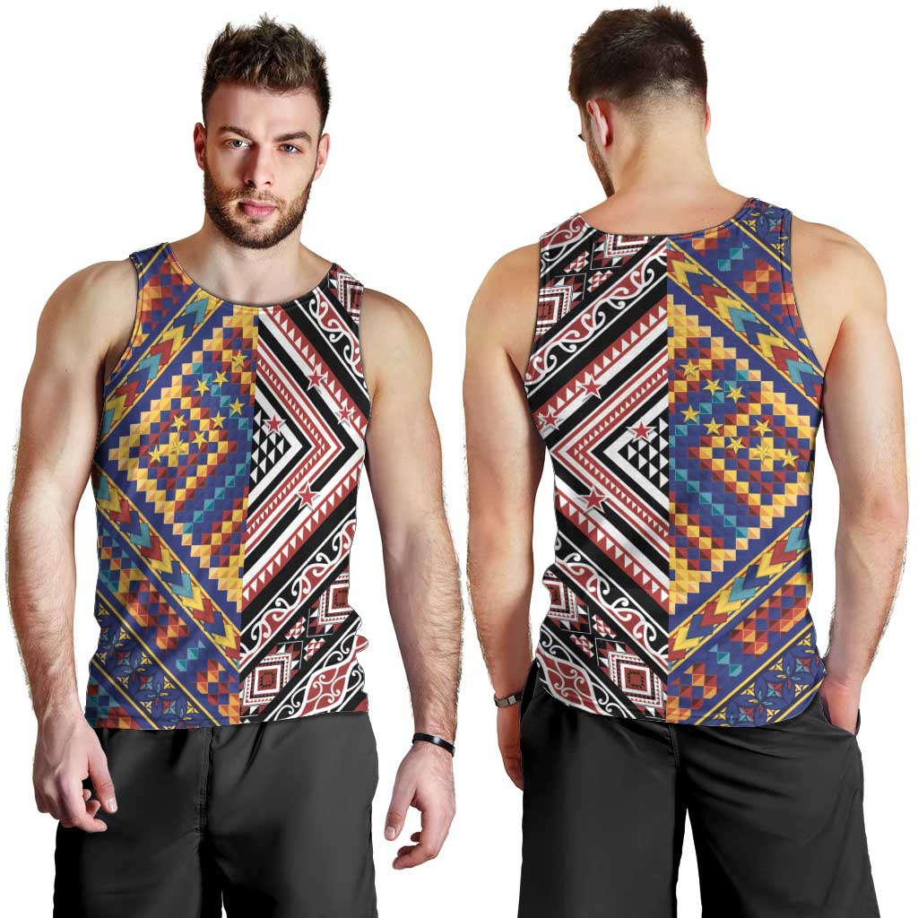 Tuvaluan and New Zealand Culture Men Tank Top The Art of Kolose and Taniko - Aussie Hoodie