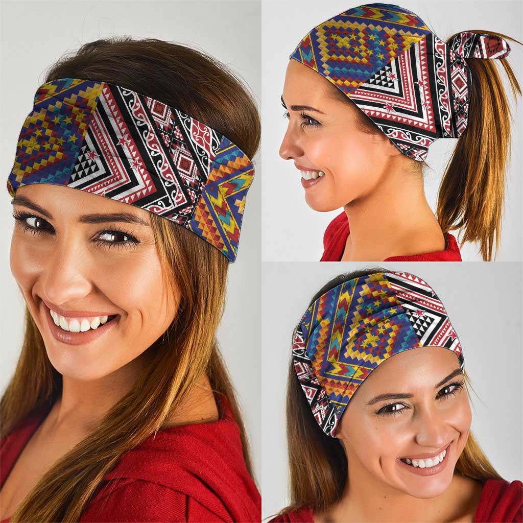 Tuvaluan and New Zealand Culture Neck Gaiter The Art of Kolose and Taniko - Aussie Hoodie