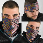 Tuvaluan and New Zealand Culture Neck Gaiter The Art of Kolose and Taniko - Aussie Hoodie