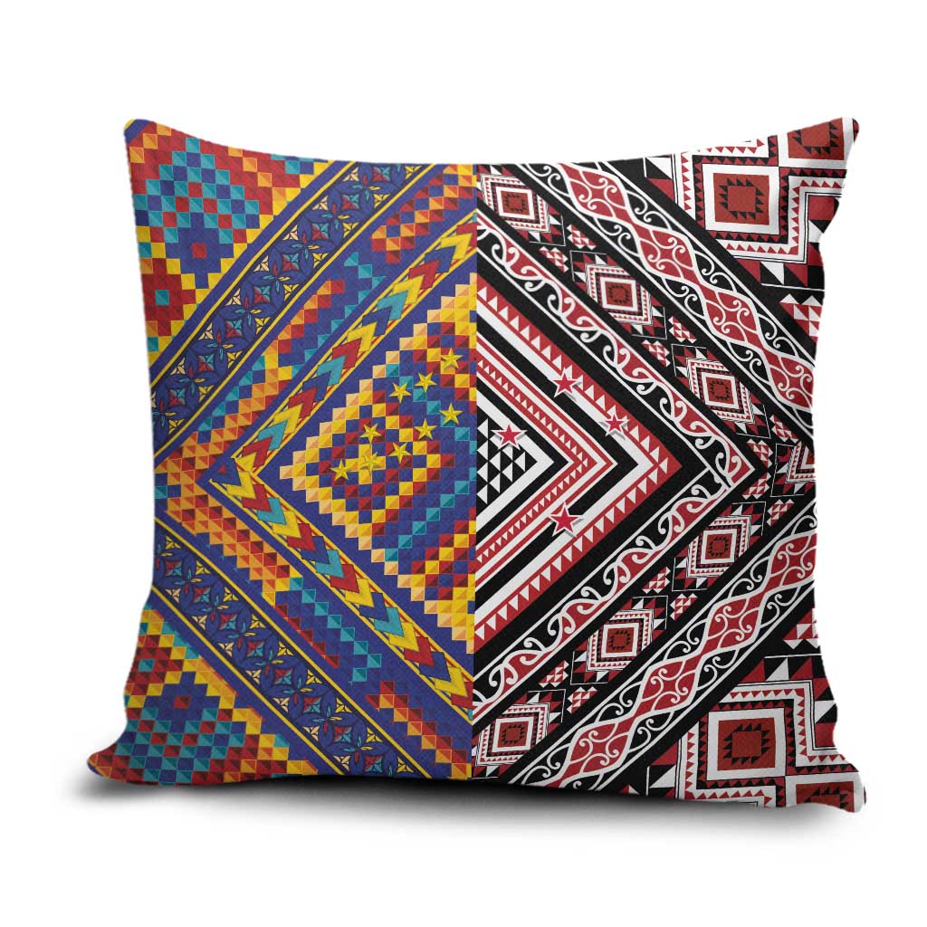 Tuvaluan and New Zealand Culture Pillow Cover The Art of Kolose and Taniko - Aussie Hoodie