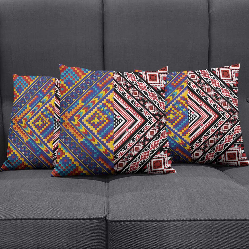 Tuvaluan and New Zealand Culture Pillow Cover The Art of Kolose and Taniko - Aussie Hoodie