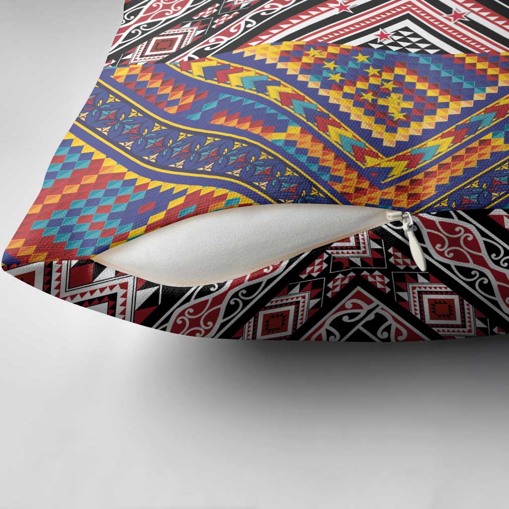 Tuvaluan and New Zealand Culture Pillow Cover The Art of Kolose and Taniko - Aussie Hoodie