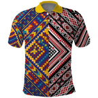 Tuvaluan and New Zealand Culture Polo Shirt The Art of Kolose and Taniko - Aussie Hoodie