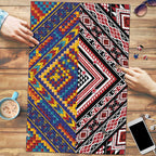 Tuvaluan and New Zealand Culture Puzzle The Art of Kolose and Taniko - Aussie Hoodie