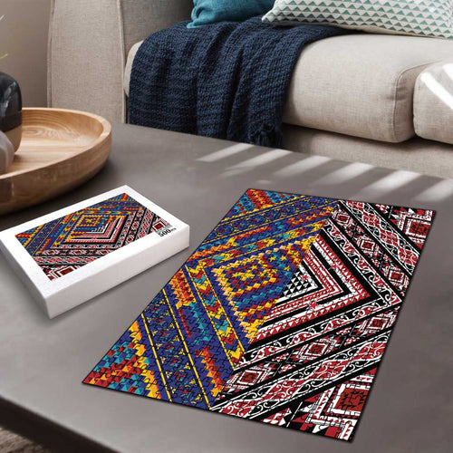 Tuvaluan and New Zealand Culture Puzzle The Art of Kolose and Taniko - Aussie Hoodie