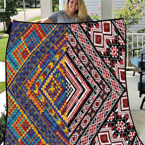 Tuvaluan and New Zealand Culture Quilt The Art of Kolose and Taniko - Aussie Hoodie