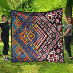 Tuvaluan and New Zealand Culture Quilt The Art of Kolose and Taniko - Aussie Hoodie