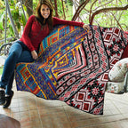 Tuvaluan and New Zealand Culture Quilt The Art of Kolose and Taniko - Aussie Hoodie