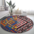 Tuvaluan and New Zealand Culture Round Carpet The Art of Kolose and Taniko - Aussie Hoodie