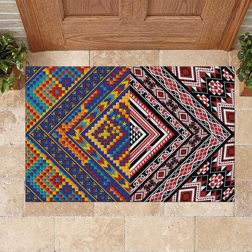 Tuvaluan and New Zealand Culture Rubber Doormat The Art of Kolose and Taniko - Aussie Hoodie