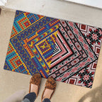 Tuvaluan and New Zealand Culture Rubber Doormat The Art of Kolose and Taniko - Aussie Hoodie