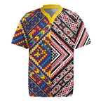Tuvaluan and New Zealand Culture Rugby Jersey The Art of Kolose and Taniko - Aussie Hoodie