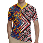 Tuvaluan and New Zealand Culture Rugby Jersey The Art of Kolose and Taniko - Aussie Hoodie