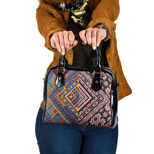 Tuvaluan and New Zealand Culture Shoulder Handbag The Art of Kolose and Taniko - Aussie Hoodie
