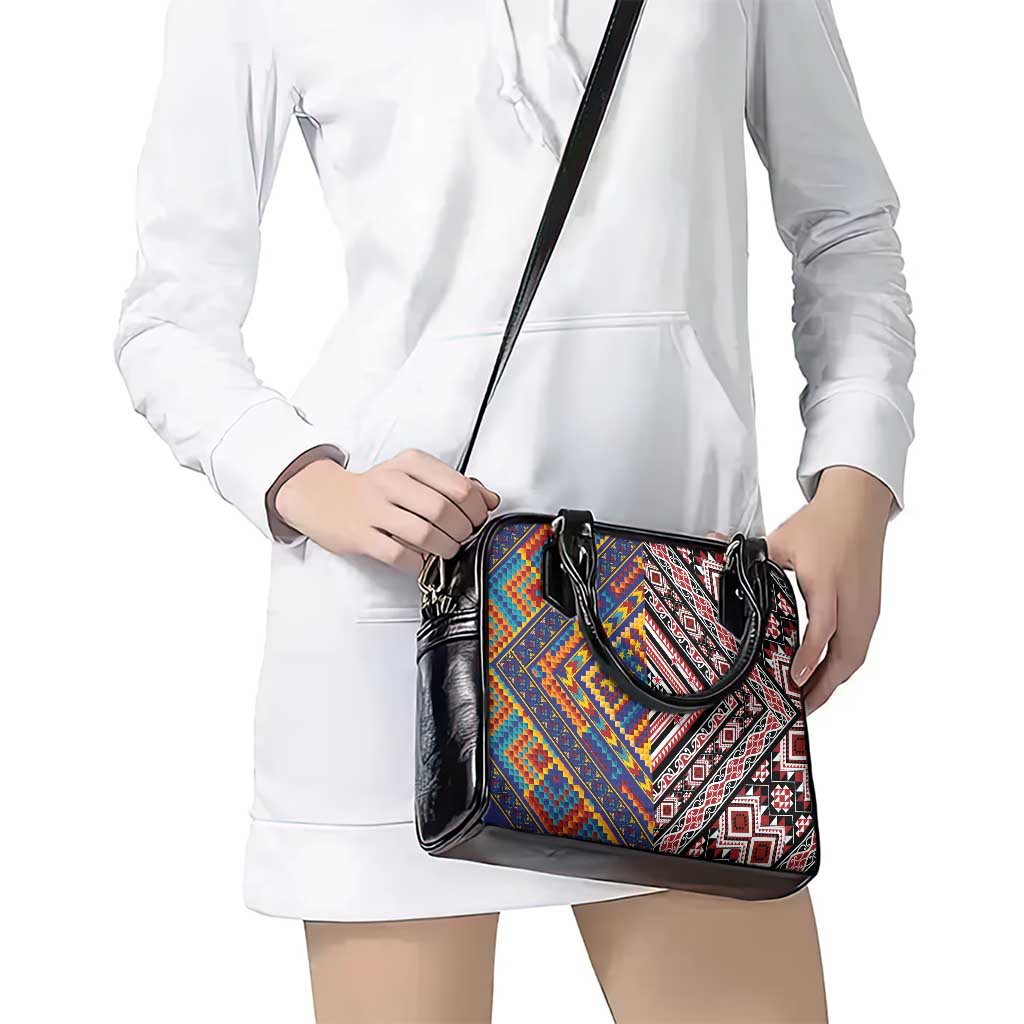 Tuvaluan and New Zealand Culture Shoulder Handbag The Art of Kolose and Taniko - Aussie Hoodie